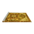 thumbnail image 2 of Ahgly Company Machine Washable Indoor Rectangle Abstract Yellow Modern Area Rugs, 2' x 4', 2 of 4