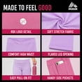 thumbnail image 4 of RBX Girls Stretch Flare Bell Bottom Leggings with Pockets for Yoga Dance and Play 2 Pack, 4 of 7