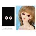 thumbnail image 2 of 2 Piezas Globos Ojos Redondos 6mm Zulema BJD Doll Eyeballs Berenjena, 2 of 8