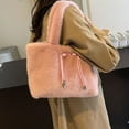 thumbnail image 2 of Plush Bag For Women Soft Furry Winter Shoulder Bag Large Capacity Handbag Warm Fashion Accessory Underarm Bags, 2 of 2