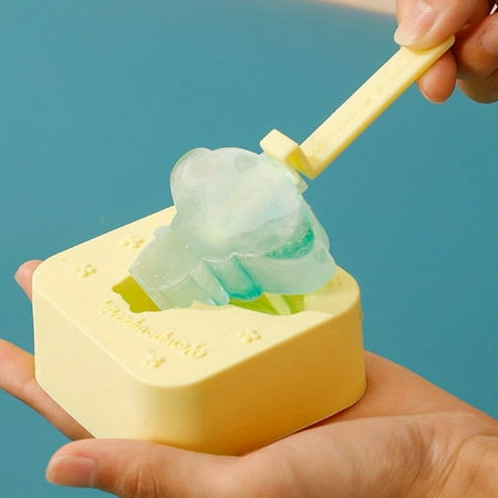 

XIAOGZAHUOP Silicone Reusable Ice Cream Mold Set - 4-Piece Popsicle & Dessert Molds for DIY Fruit Chocolate and Crystal Candy Making