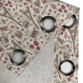 thumbnail image 5 of Ambesonne Black White Grommet Curtain, Europe French Paris, 50" x 54", Magenta Cream, 5 of 6