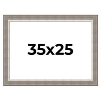 35x25 Frame Grey Real Wood Picture Frame Width 2.75 Inches | Interior Frame Depth 0.5 Inches |