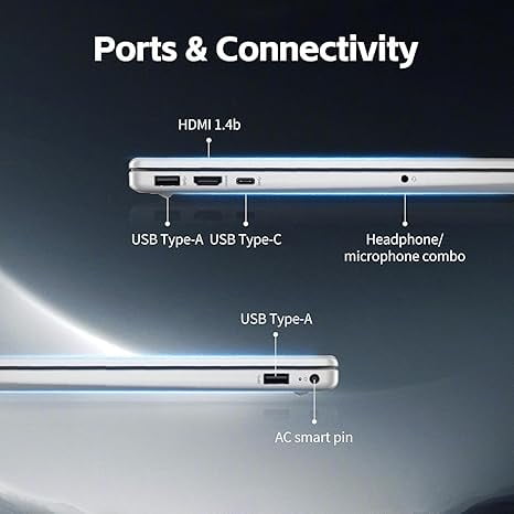 HP New 15.6 inch Laptop Computer, Intel High-Performance 4 cores N100 CPU, 4GB RAM, 128GB UFS, Long Battery Life, Windows 11 Home