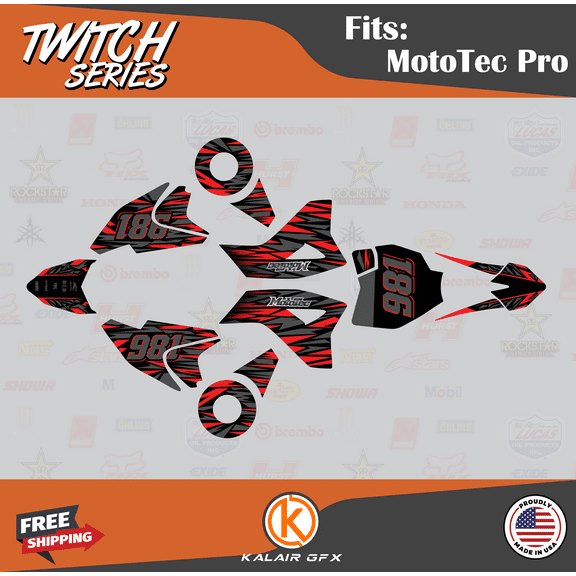 Kalair GFX Graphics Kit for Mototec 36V PRO (All Years) Twitch Series
