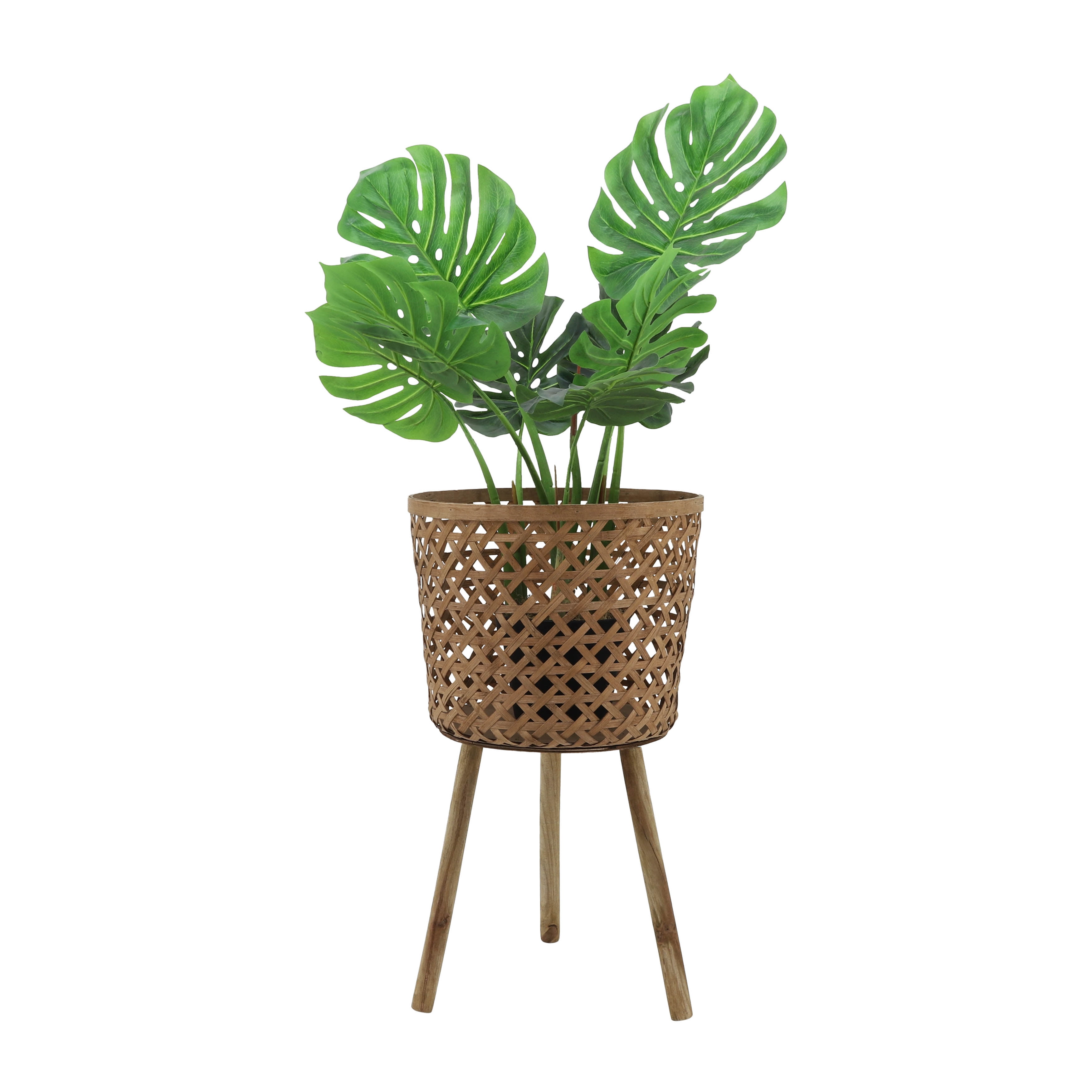 S/3 Bamboo Planters 11/13/15" Natural
