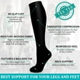 thumbnail image 5 of 5 Pairs Medical Sport Compression Socks - 15-20mmhg Graduated Knee-High Support for Men & Women, Ideal for Soccer, Running, and Nurses, 5 of 7