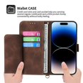 thumbnail image 3 of Flower Embossed Leather Wallet Case Compatible Samsung Galaxy S23 Ultra/s23 Plus/s23 With Wrist Strap, 3 of 5