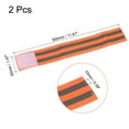 thumbnail image 2 of Unique Bargains Reflective Bands for Arm Wrist Ankle Leg 12x2 Inch Strip for Cycling Running Walking Orange 2 Pack, 2 of 5