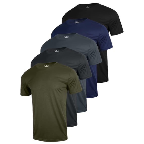 Camiseta CuterzClub 4XL de secado rápido y absorción de humedad, paquete de 5