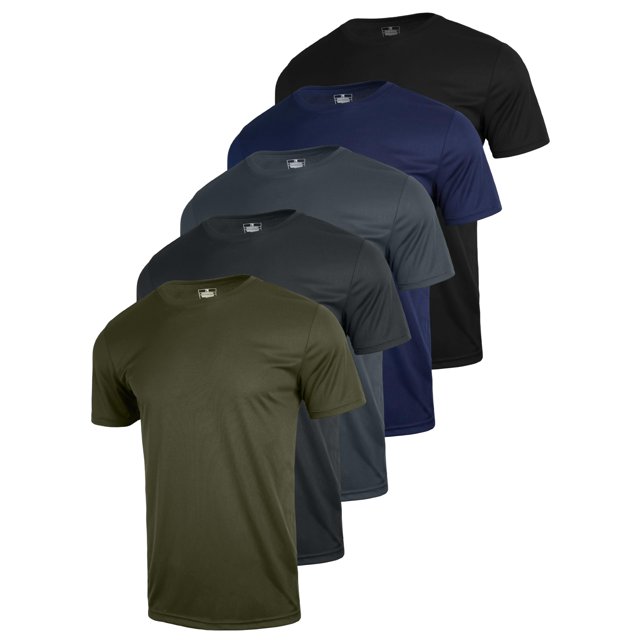Camiseta CuterzClub 4XL de secado rápido y absorción de humedad, paquete de 5