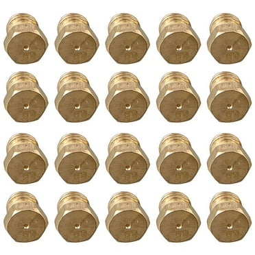 20pcs Copper Burner Nozzle 0.5mm Propane Burner Orifice Kit For LPG Burner Nozzle Replacement Parts