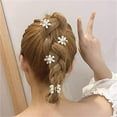 thumbnail image 4 of 12Pcs Small Mini Pearl Claw Clips Hair Accessories，with Flower Design, Hair Pins Cute Bangs Clips Flower Sweet Artificial Clips Decorative Hair Accessories for Women Girls Wedding, 4 of 8