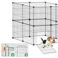 thumbnail image 2 of Uten Portable 16 Panel Metal Cage Crate Pet Dog Cat Fence Exercise Playpen Kennel, 2 of 11