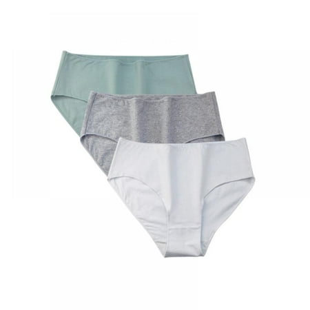 

Xmarks Women s Non-marking Panties Cotton Briefs - Skin-Friendly Breathable Full Hip Warpped Soft Stretch Everyday Solid Color Underpants M-XXL（3-Packs)