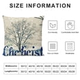 thumbnail image 5 of SHANXI Merry Christmas Throw Pillow Covers Farm Fresh Tree Hat 22x22in, 5 of 5