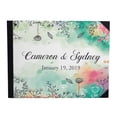 thumbnail image 1 of Darling Souvenir Multicolor Color Splash & Floral Printed Wedding Guest Book Hardbound Cover Sign In Book Registry Scrapbook-9 x 12 Inches, 1 of 5