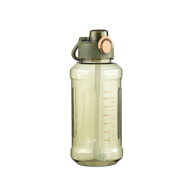 Botella de agua deportiva Rawiri de 40 oz, botella de plástico grande y duradera para gimnasios, entusiastas del fitness y actividades al aire libre