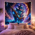 thumbnail image 2 of Sailing Ship and Celestial Portal Tapestry Wall Hanging, 2 of 7