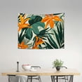 thumbnail image 2 of FCXZI Tropical Print Orange Leaves Tapestry Wall Hanging Decoration 40*30in, 2 of 6