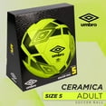 thumbnail image 4 of (2 pack) Umbro Ceramica 2.0 Size 5 Youth and Beginner Soccer Ball, Yellow, 4 of 8