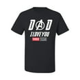 thumbnail image 2 of Wild Bobby, Dad I Love You 3000 Endgame Superhero Gift Idea, Father's Day, Men Graphic Tee, Black, Small, 2 of 4