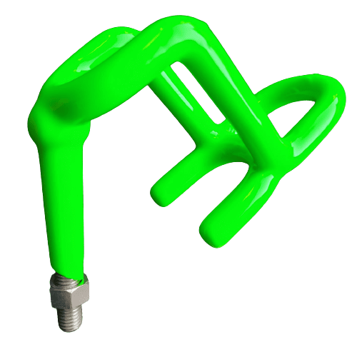 Heavy Duty Fishing Rod Holder - Neon Green 6 Stem