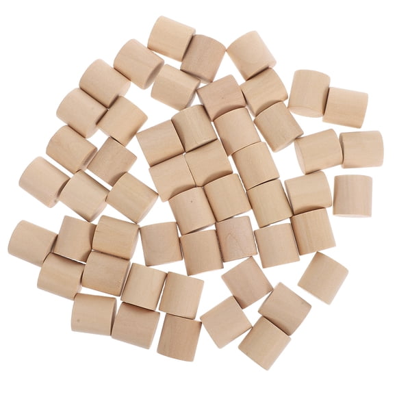 KAKOWELY 50pcs Unfinished Wood Blocks Small Wooden Blocks for DIY Projects