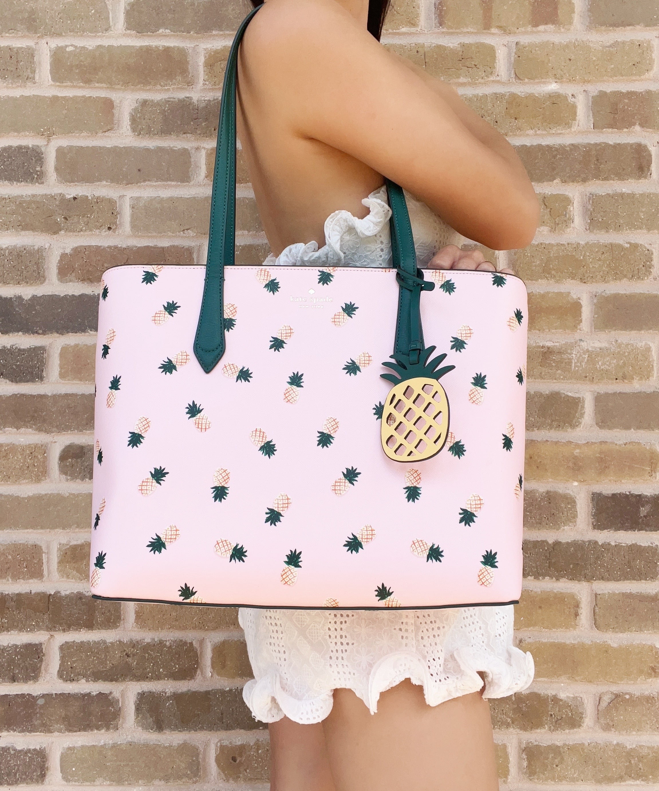 Free Shipping! Kate Spade k7629 staci square pineapple crossbody