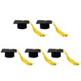 thumbnail image 1 of 5Pcs Bachelor Hat Decor Unique Shape Wide Application Non Woven Fabric Solid Decorative Mini Bachelor Cap Party Accessories, 1 of 8