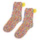 thumbnail image 1 of BRIGHTFUFU 1Par Medias De Coral Amarillas De Suaves Y Transpirables Para Uso Diario, 1 of 7