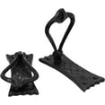 thumbnail image 6 of SaKeGa Cast Iron Door Knocker Handmade Black Powder Coated Antique Vintage Style Front Door Knocker Black - 4.7 inches, 6 of 7