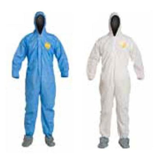 DuPonta 251-PB122SB-XL Dupont Proshield Basic Coverall Blue With Attached Hood And Boots