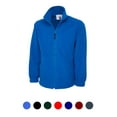 thumbnail image 2 of Uneek - Unisex Premium Full Zip Micro Fleece Jacket - Half Moon Yoke - Black - Size 2XL, 2 of 4