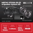 thumbnail image 3 of MB Quart 6 Speaker 700W Audio System Upgrade Kit for 2020-2023 Toyota Tacoma, 3 of 15