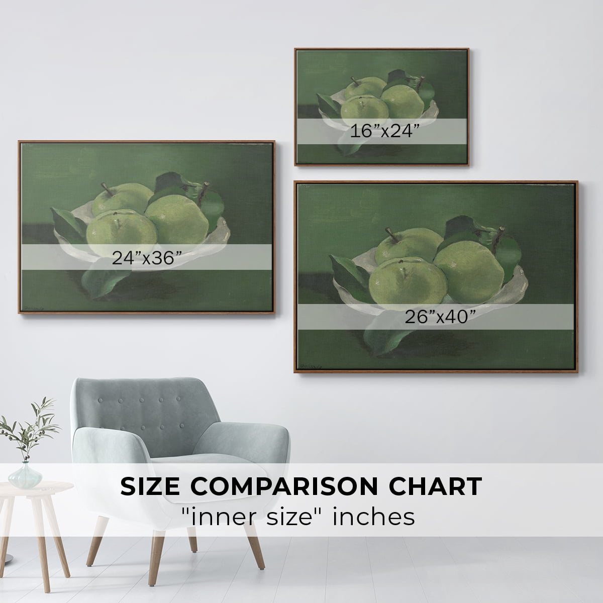 Vintage Botanical Print-LII By Wexford Home Framed in Walnut Wood Gallery Wrapped Canvas 27 in. x 41 in.