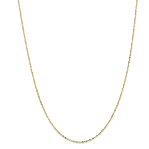 FJC Finejewelers 14k Yellow Gold Light Singapore Chain Necklace