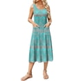 thumbnail image 1 of Vestido de verano Zeagoo Floral sin mangas Aline con bolsillos, 1 of 7