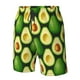 thumbnail image 4 of Balery Avocado Traje de Baño Estilo Hawaiano para Hombre, Shorts de Secado Rápido con Bolsillos-XX-Large, 4 of 6