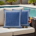 thumbnail image 5 of Outdoor Waterproof Pillow Covers Vintage Key Design Navy Blue Decorative Throw Pillow Protectors,Pillowcase Cushion Cases for Patio Sofa Garden Couch,16x16in,Pack of 2, 5 of 14