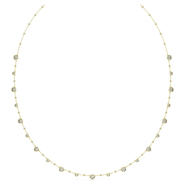 Collar Swarovski Imber Strandage con cristales transparentes en tono dorado