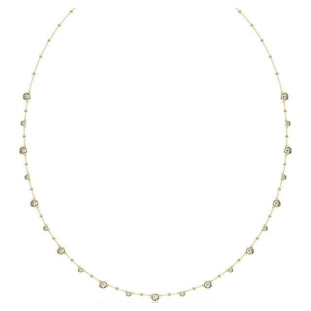 Collar Swarovski Imber Strandage con cristales transparentes en tono dorado