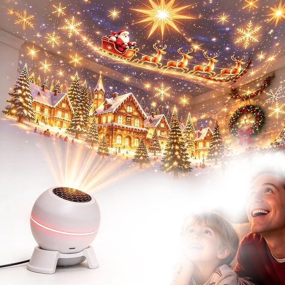 Christmas Projector Indoor, Magical Holiday Room Light Transformer