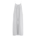thumbnail image 7 of Linen Overalls for Women Casual Solid-Color Strappy Backless Adjustable Drawstring Jumpsuit Trendy Women Wide-Leg Pants for Summer Size S-2XL, 7 of 7