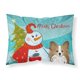 thumbnail image 1 of Caroline's Treasures BB1868FUNDA DE ALMOHADA Muñeco de nieve con funda de almohada estándar de tela Papillion, grande, multicolor Caroline's Treasures BB1868PILLOWCASE, 1 of 1