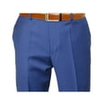 thumbnail image 5 of Mens Mantoni Flat Front Trousers Wool Super 140s Classic Fit 40901 French Blue, 5 of 10