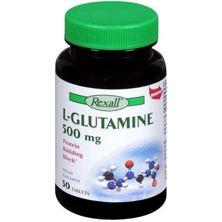 Rexall: Dietary Supplement L-Glutamine, 50 ct