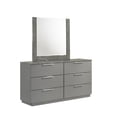 thumbnail image 5 of Elara Queen 4PC Set - Manufactured Wood - Gray & LED Marble Accent Headboard, 5 of 14