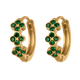 thumbnail image 2 of Aretes Mujer Oro 14k, LuckyLy  Set de Regalo 2 en 1 de Arracadas y Broqueles, Acero Inoxidable Baño Oro 14k y Zirconia Cúbica – Joyería ideal como Regalos para Mujer San Valentín y Regalos esmeralda, 2 of 6