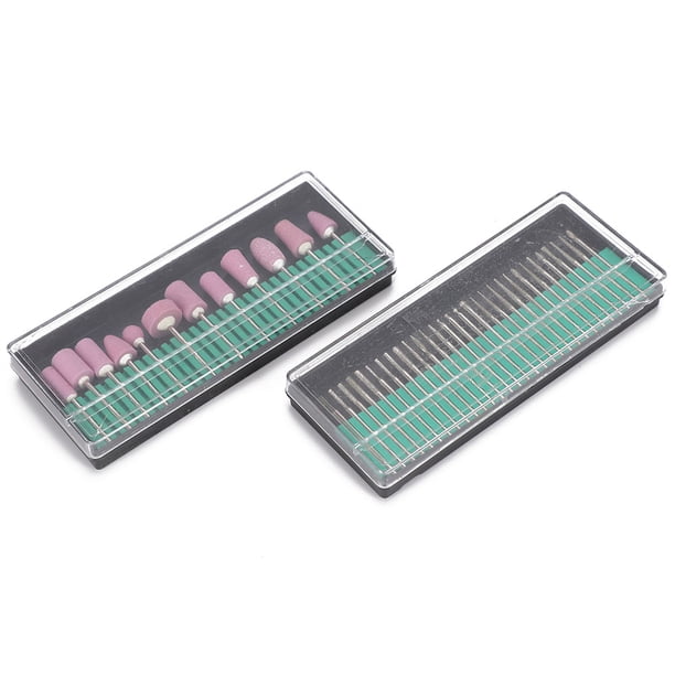 JUEGO DE AGUJAS DE BROCAS PARA UNADAS, FRESA PARA PULIR UNAS, HERRAMIENTA DE ACCESORIOS PARA MANICURA Y PEDICURA, LIMA DE UMAS, BROCAS PARA CUTÍCULAS PARA MANICURA, PEDICURA,
